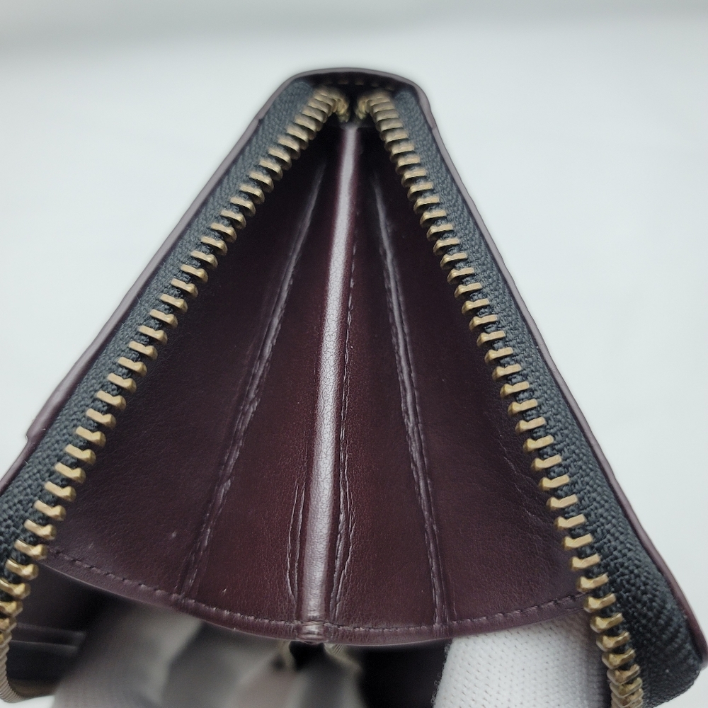 Coach Accordian Textured Leather Wallet - Picture 7 of 10